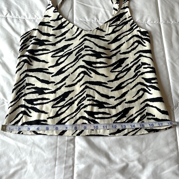Reformation Zebra Print Tank Top Camisole XS - Picture 9 of 13